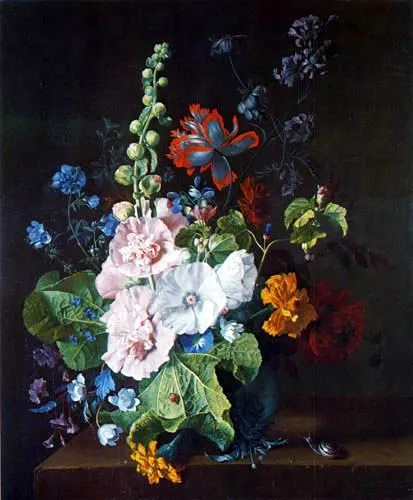 Bodegón con flores - Jan van Huysum - como impresión artística de ...