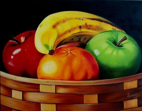 Dibujos de bodegones con frutas - Imagui
