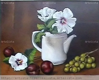 bodegon con frutas y flores Liliana Caram - Artelista.com