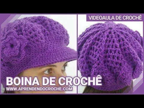 Boina de Croche Burguesinha - Aprendendo Crochê - YouTube