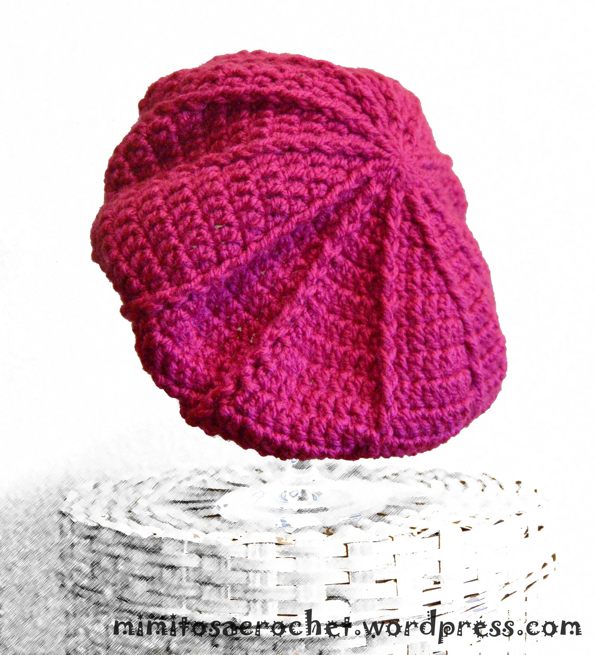 Boina de relieves a crochet | Mimitos a Crochet