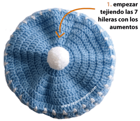 Boina de bebé en crochet - Imagui