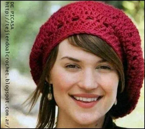 Boinas tejidos a crochet para mujer - Imagui