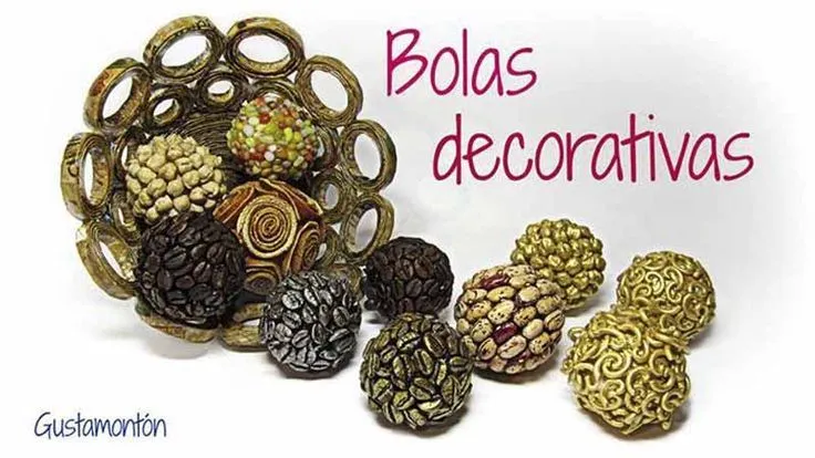 Bolas decoradas con semillas | Otras manualidades (Other crafts ...