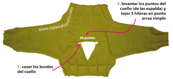 Bolero con trenzas para niñas - Tejiendo Perú