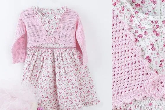 Bolero tejido a crochet para niñas - Imagui