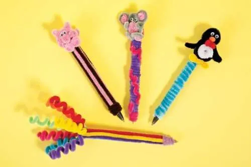 Bolígrafos decorados con chenille | Classroom | Pinterest ...