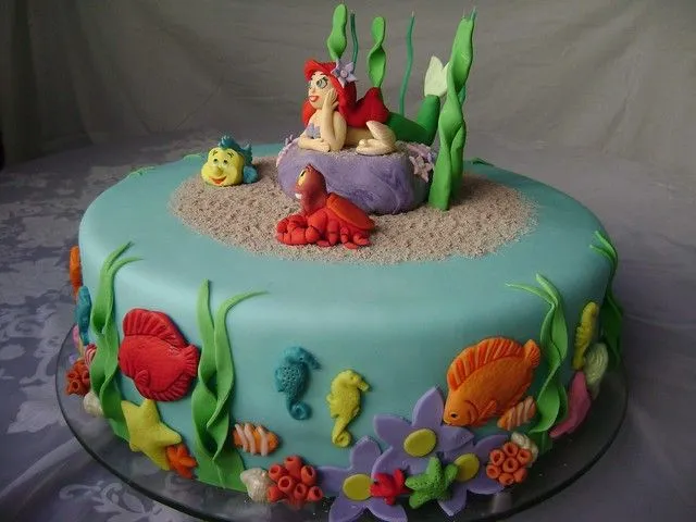 Bolo Ariel Pequena Sereia - Little mermaid cake | Flickr - Photo ...