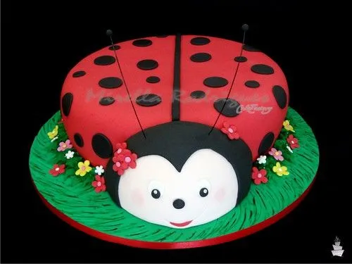 Bolo decorado Joaninha / Ladybug cake - a photo on Flickriver