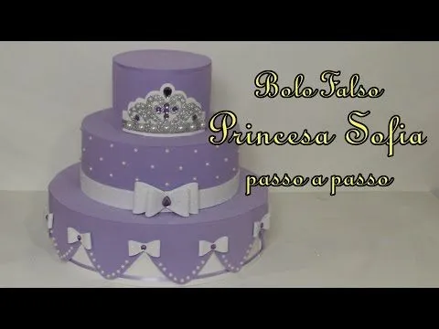 bolo fake da princesinha sofia - Pesquisa Google | decoração de ...