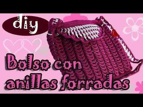 Como hacer una bolsa con fichas de aluminio: Bolso Fernanda parte ...