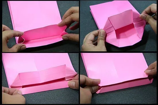 Como hacer bolsas de regalo con papel - Imagui