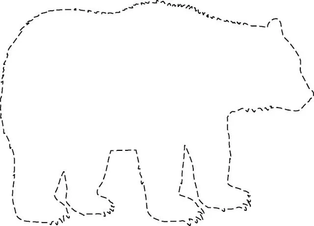 Silueta de oso para dibujar - Imagui