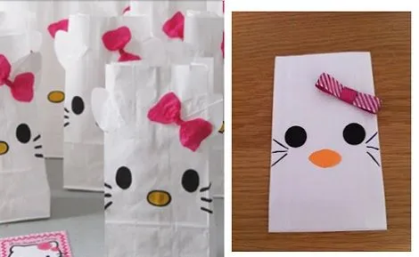 Como hacer bolsitas de Hello Kitty - Imagui