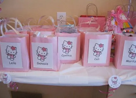 Bolsas de cumpleaños de Hello Kitty