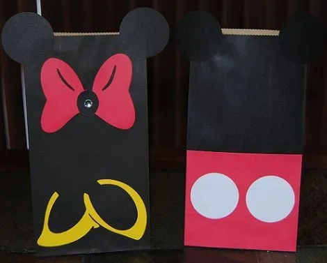 Bolsas cumpleaños de Mickey Mouse