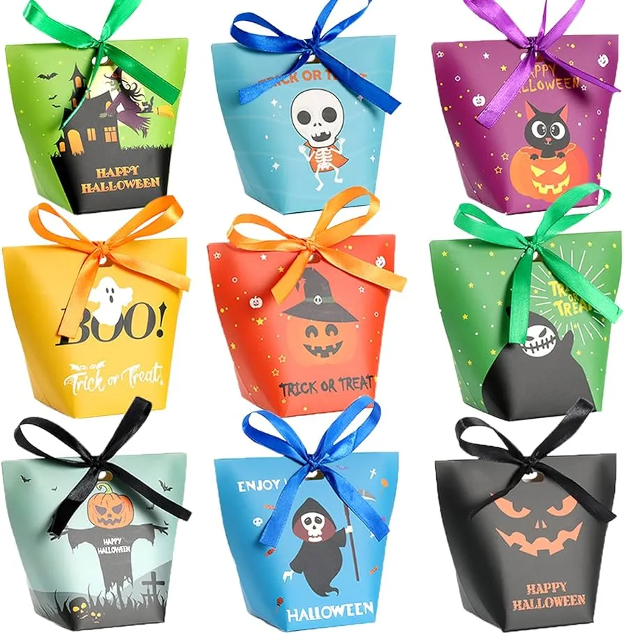 Bolsas de dulces de Halloween, 36 piezas de decoraciones de Halloween,  suministros de fiesta de Halloween