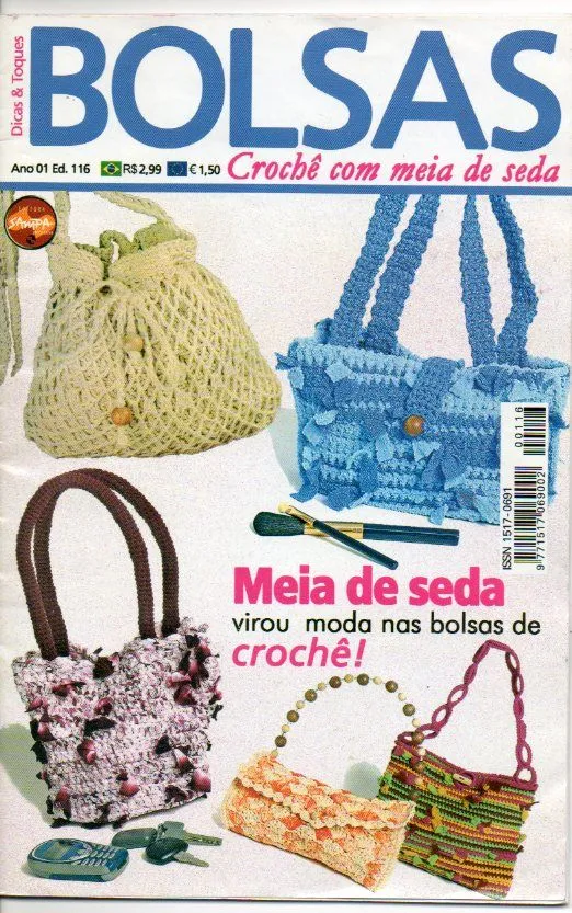 Revistas: Tejidos y Manualidades: Revista: Bolsos a crochet Paso a ...