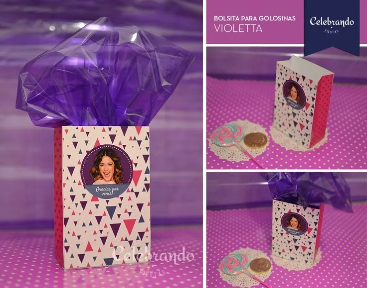Bolsita box imprimible Violetta - Gratis! -Celebrando Fiestas ...