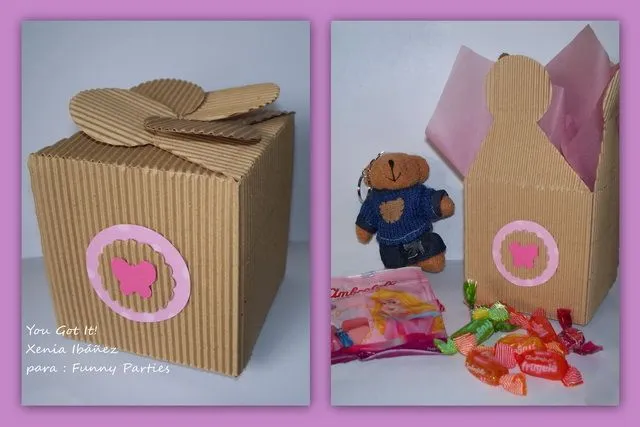 Bolsitas para cumpleaños infantiles de carton corrugado - Imagui