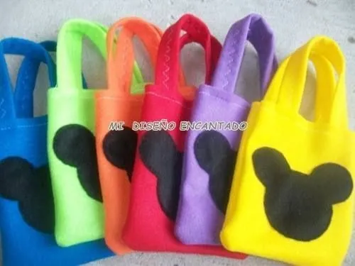 bolsitas golosineras de tela mickey minnie princesas | cumpleaños ... bolsitas golosineras de tela mickey minnie princesas | cumpleaños ...