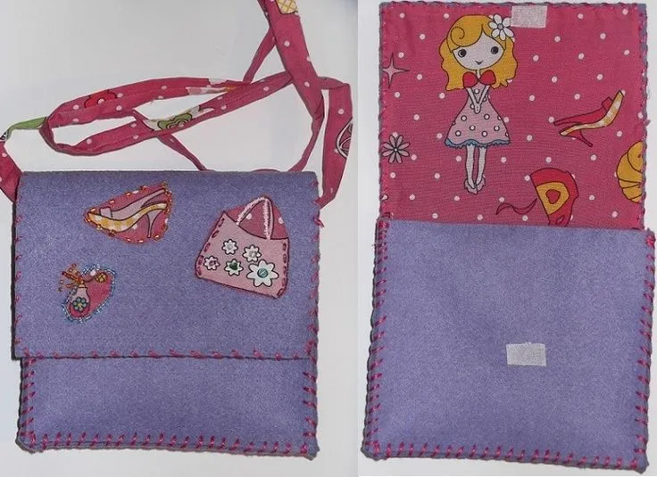 bolso de fieltro para niña | bolsos para niñas | Pinterest