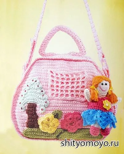 Bolso Infantil con Muñeca Crochet - Patrones Crochet