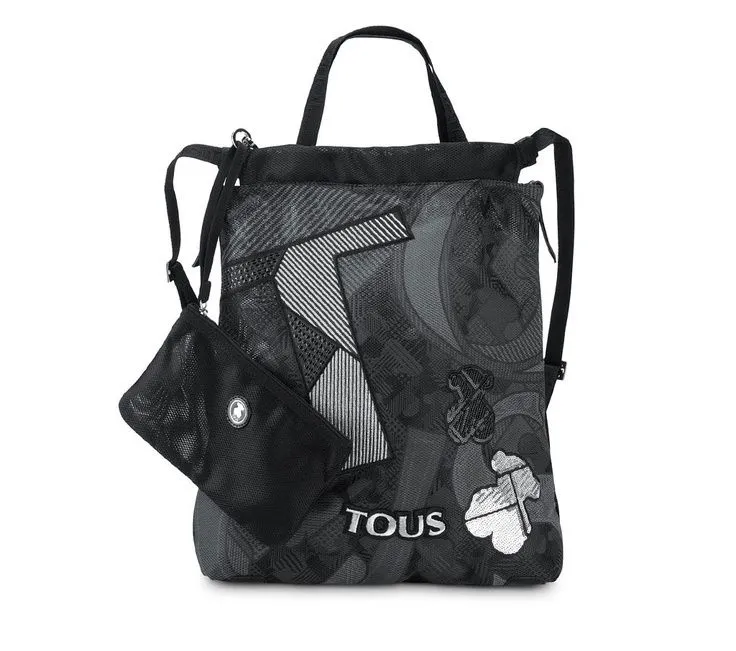 Bolso mochila negro de la colección Timotea Jodie de Tous ...