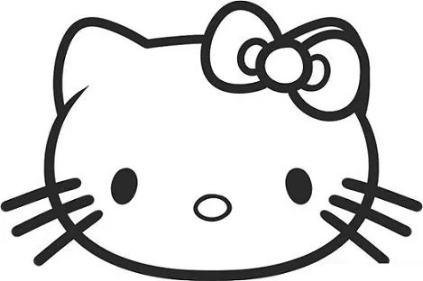 Siluetas de Hello Kitty - Imagui