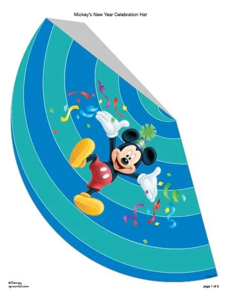 Como hacer un gorro de cumpleaños de Mickey Mouse - Imagui
