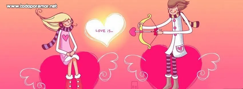 Bonitos diseños en portadas de amor para Facebook ~ Todo por Amor