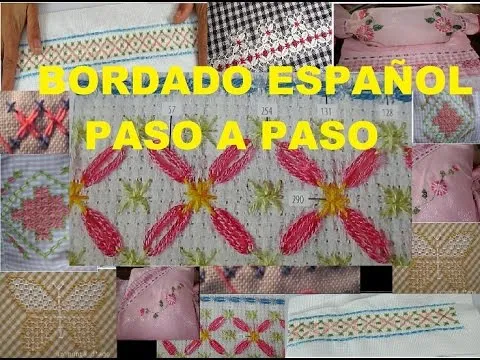 BORDADO ESPAÑOL FACIL Y RAPIDO :) - YouTube