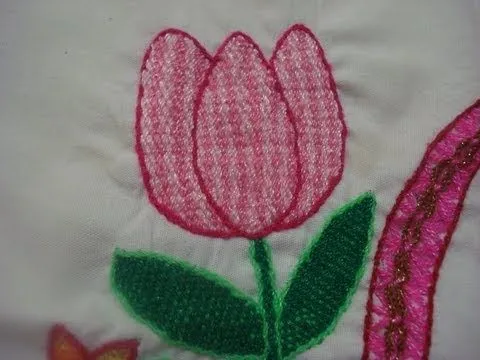 Bordado Fantasía Tulipan - YouTube