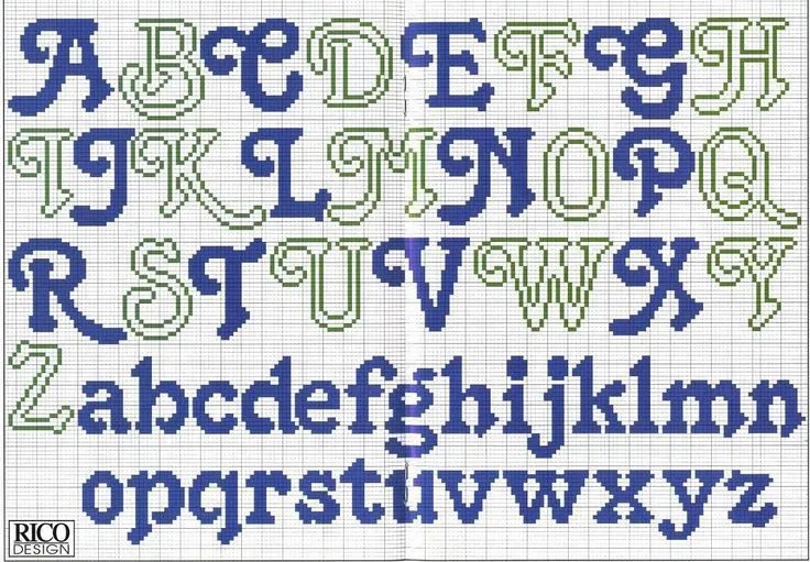 Cross Stitch Alphabet on Pinterest | Alphabet, Stitching and Punto ...