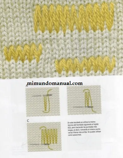 Como bordar un tejido ~ Mimundomanual