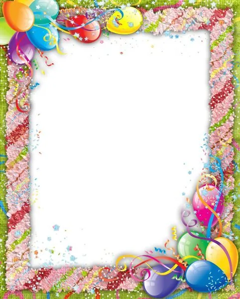 birthday png | Transparent Birthday PNG Frame | marcos para fotos ...