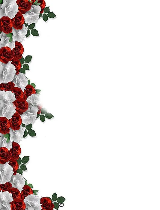 Bordes de flores para tarjetas de matrimonio - Imagui