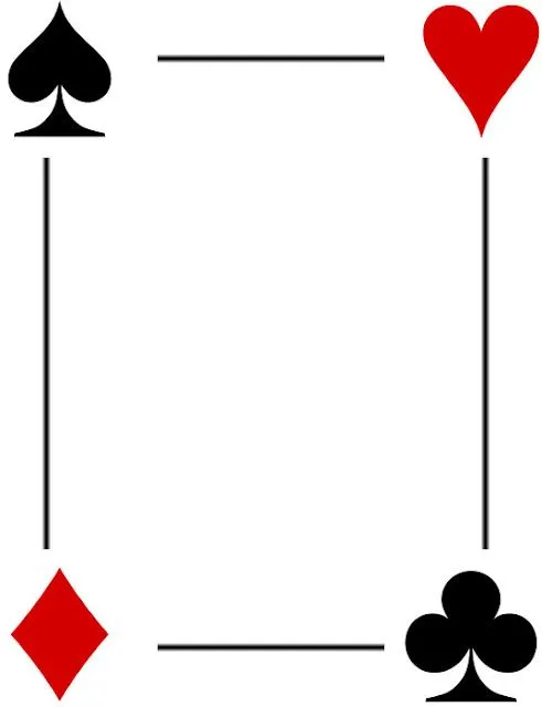Bordes Decorativos: Bordes decorativos de cartas de Poker para ...