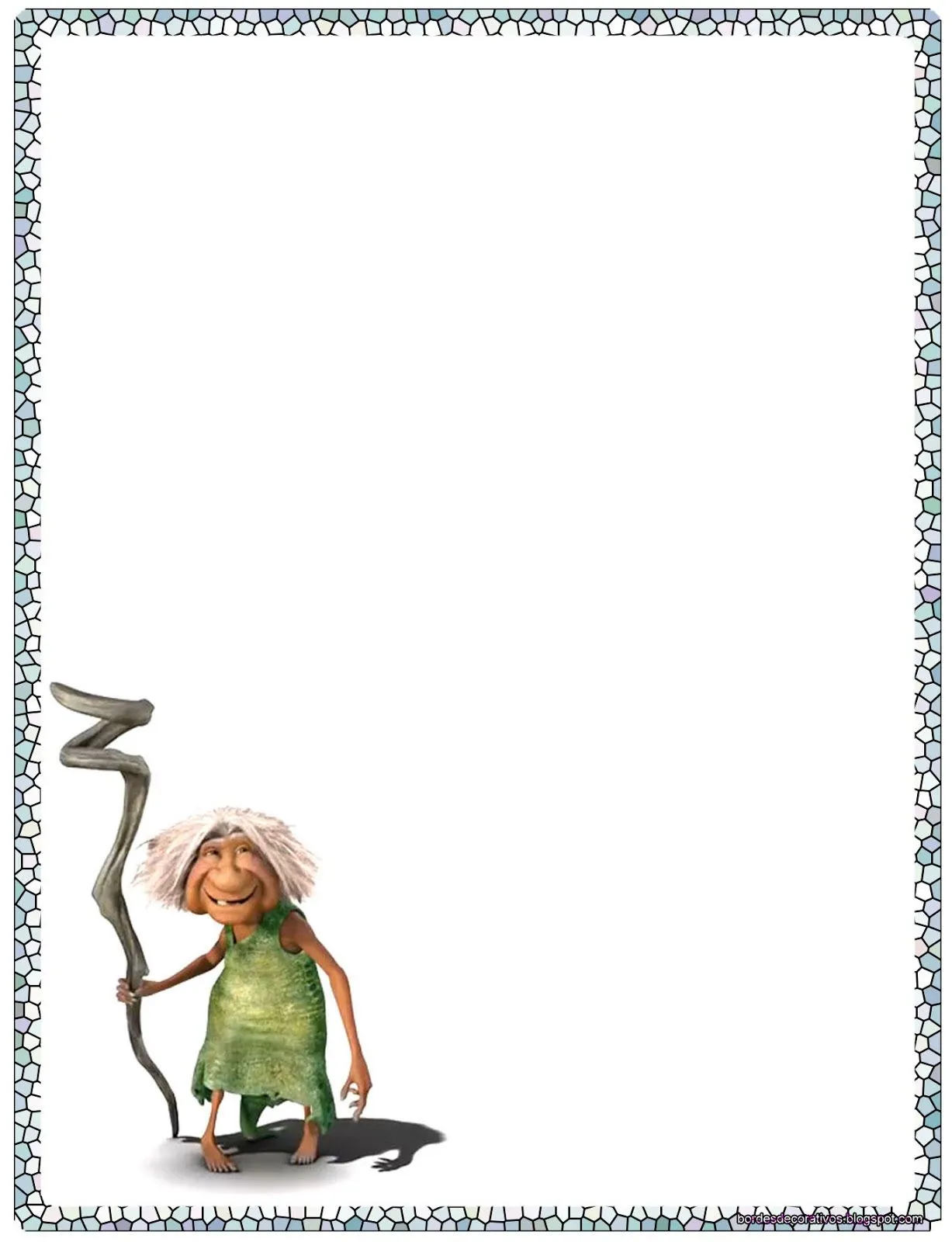 Bordes Decorativos: Bordes decorativos de hojas de Los Croods para ... Bordes Decorativos: Bordes decorativos de hojas de Los Croods para ...