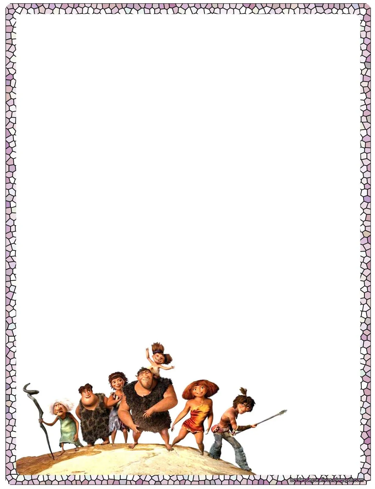 Bordes Decorativos: Bordes decorativos de hojas de Los Croods para ... Bordes Decorativos: Bordes decorativos de hojas de Los Croods para ...