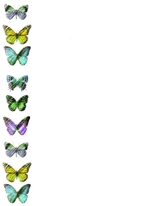 Bordes Decorativos: Bordes decorativos de mariposas para imprimir