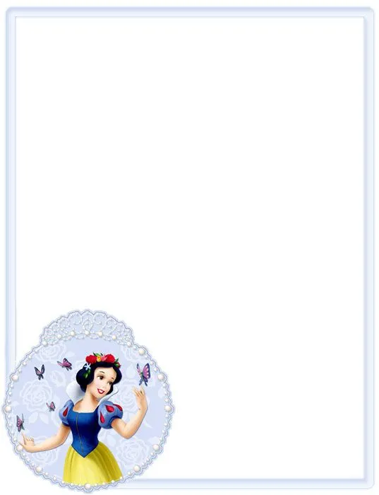 Bordes Decorativos: Bordes decorativos de Princesas Disney para ...