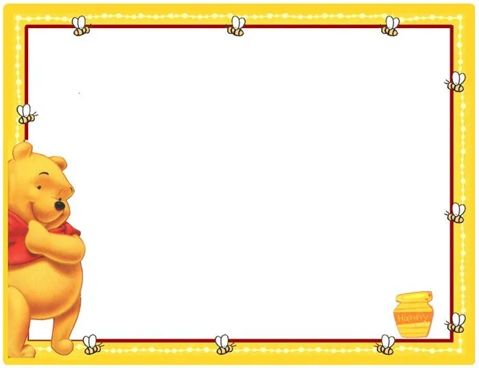 Bordes decorativos de Winnie The Pooh - Imagui