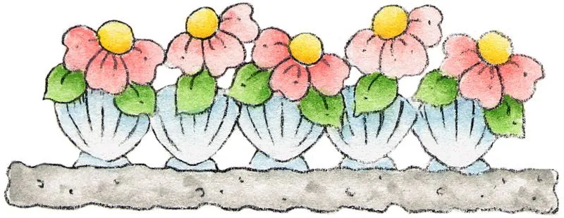 Bordes con flores para colorear - Imagui