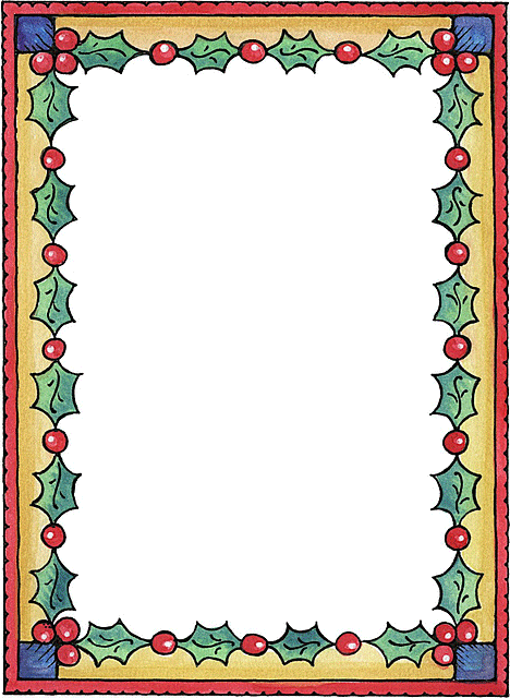 bordes para hojas de navidad - Imagenes y dibujos para imprimir