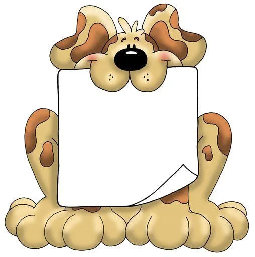 Bordes con dibujos de perritos - Imagui