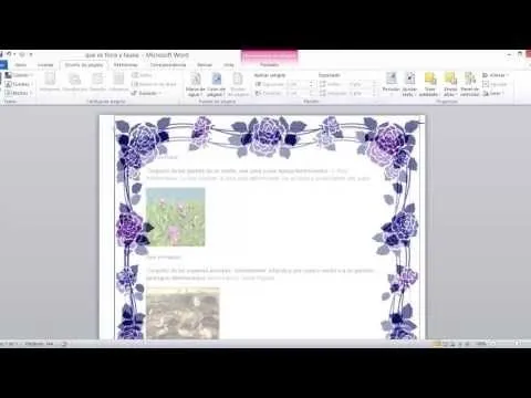 Como hacer Bordes de pagina personalizados en Word 2010 - YouTube