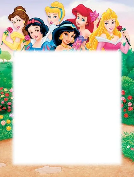 Princesas Disney: Marcos para Fotos- Todo Tarjeteria