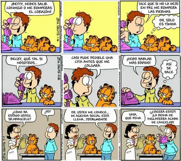 Borrador Azulado: Garfield (cómic y serie)