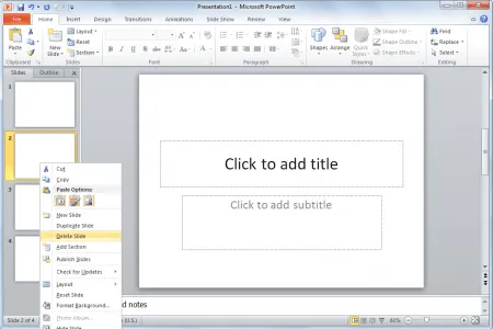 Cómo borrar diapositivas de presentación en PowerPoint ...